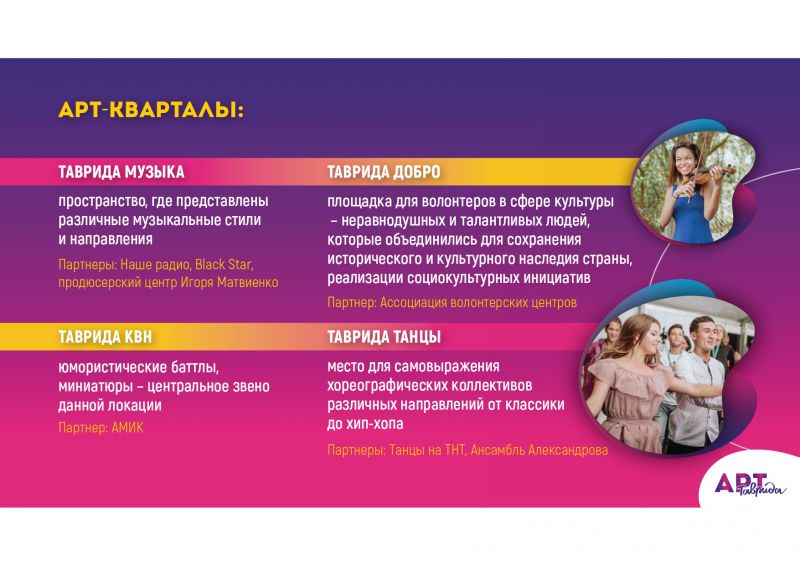 Программа фестиваля «Таврида – АРТ»